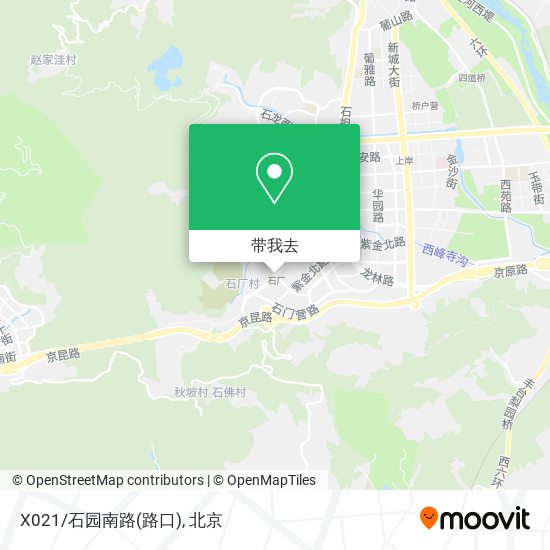 X021/石园南路(路口)地图