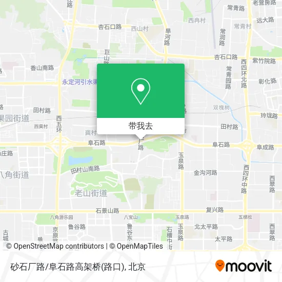 砂石厂路/阜石路高架桥(路口)地图