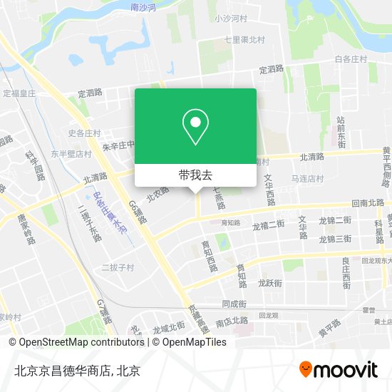 北京京昌德华商店地图