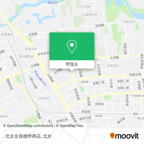 北京京昌德华商店地图