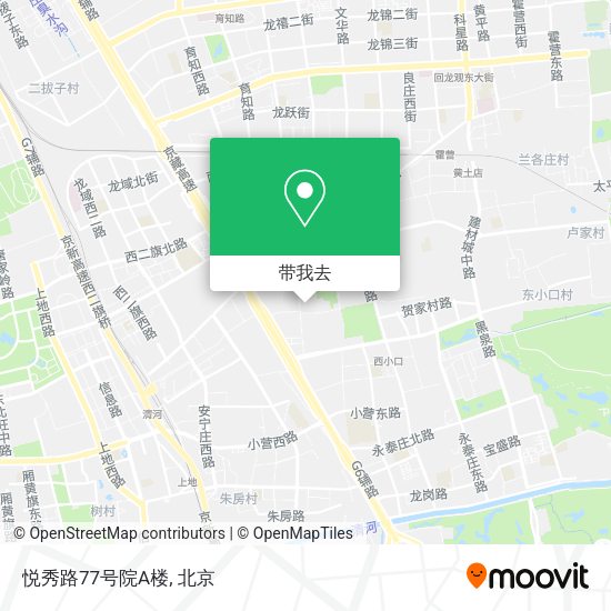 悦秀路77号院A楼地图