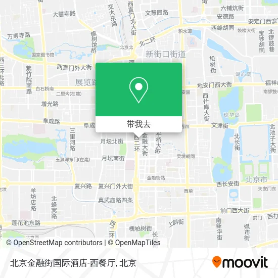 北京金融街国际酒店-西餐厅地图