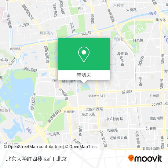 北京大学红四楼-西门地图