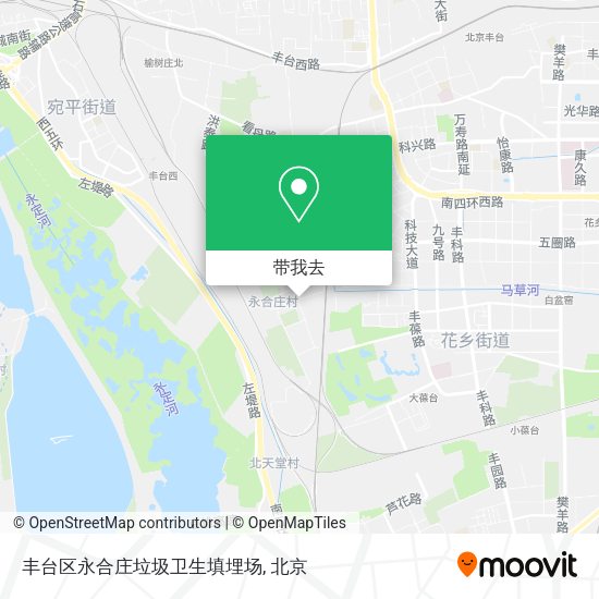 丰台区永合庄垃圾卫生填埋场地图
