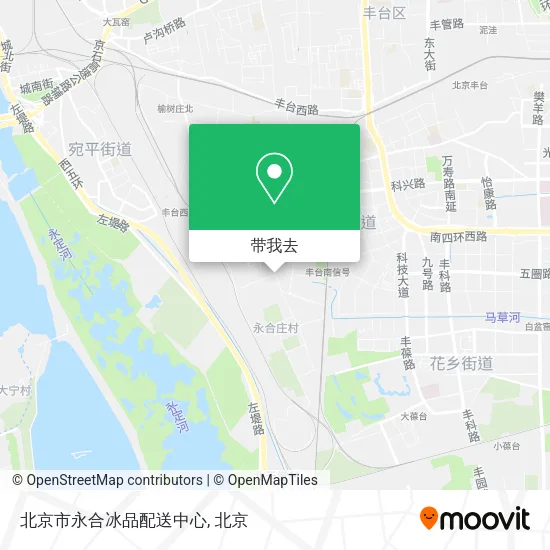 北京市永合冰品配送中心地图