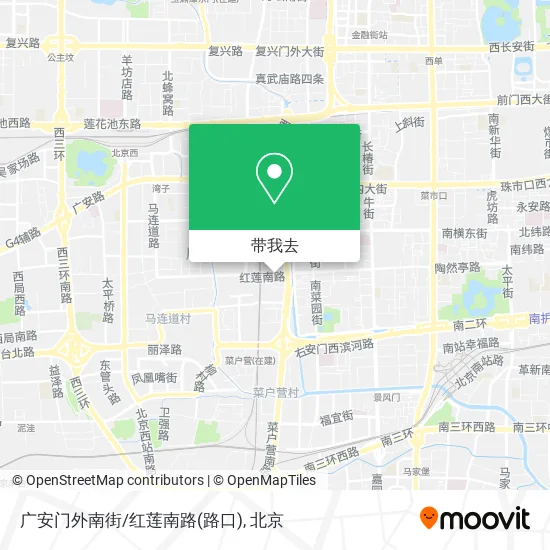 广安门外南街/红莲南路(路口)地图