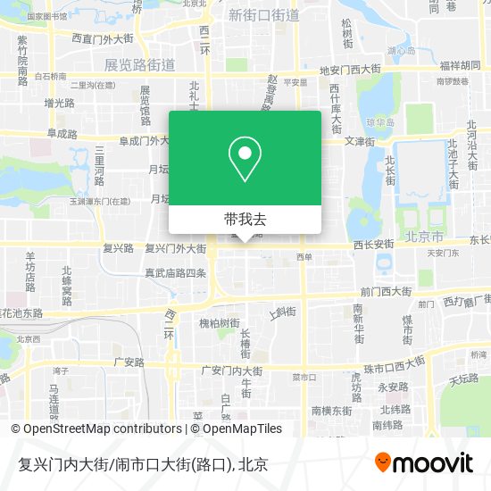 复兴门内大街/闹市口大街(路口)地图