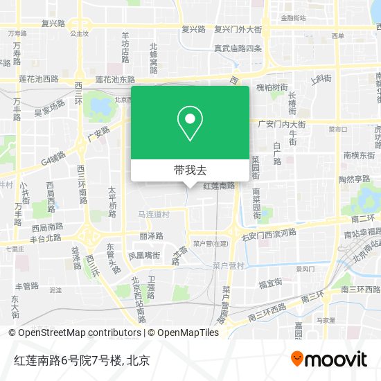红莲南路6号院7号楼地图