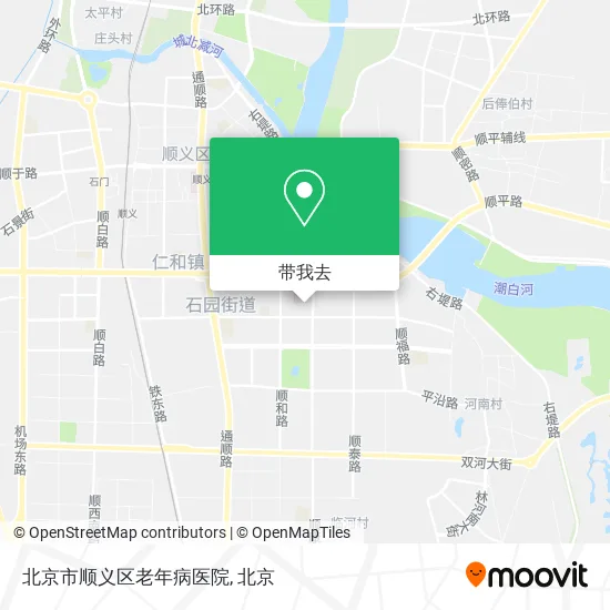 北京市顺义区老年病医院地图