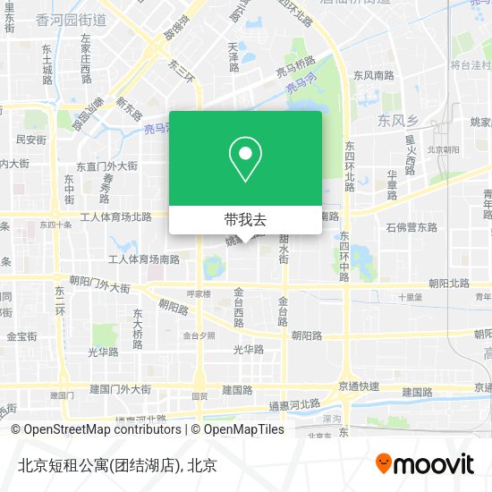 北京短租公寓(团结湖店)地图
