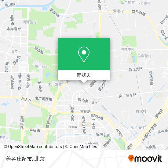 善各庄超市地图