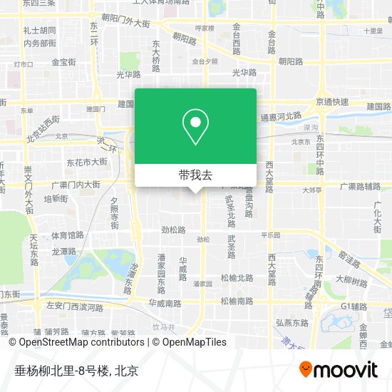 垂杨柳北里-8号楼地图