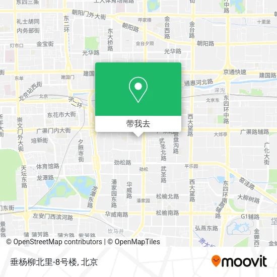 垂杨柳北里-8号楼地图