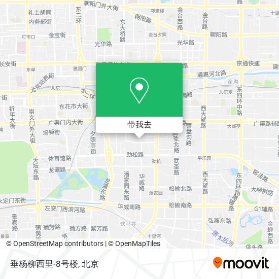 垂杨柳西里-8号楼地图