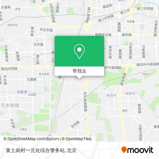 黄土岗村一元化综合警务站地图