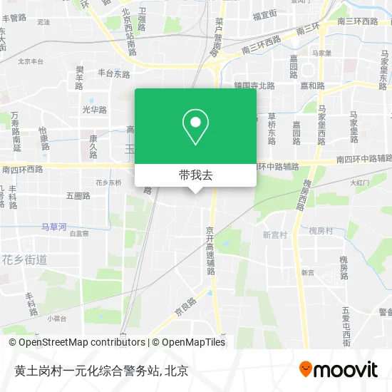 黄土岗村一元化综合警务站地图