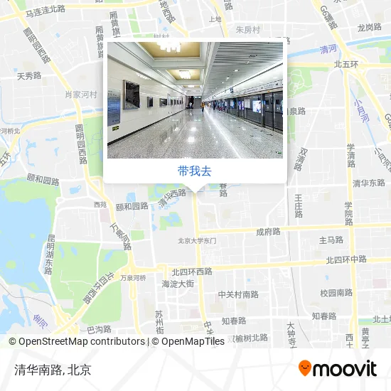 清华南路地图