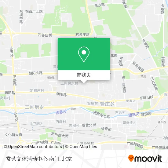 常营文体活动中心-南门地图
