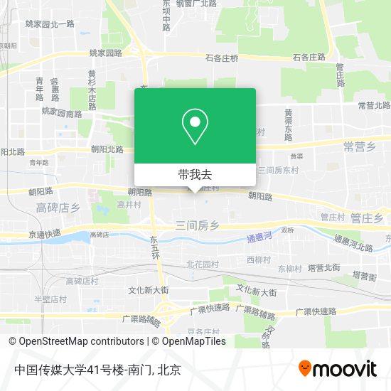 中国传媒大学41号楼-南门地图