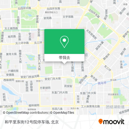 和平里东街12号院停车场地图