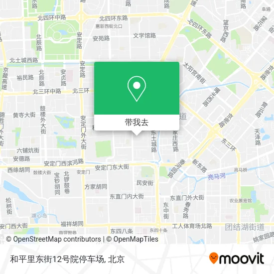 和平里东街12号院停车场地图