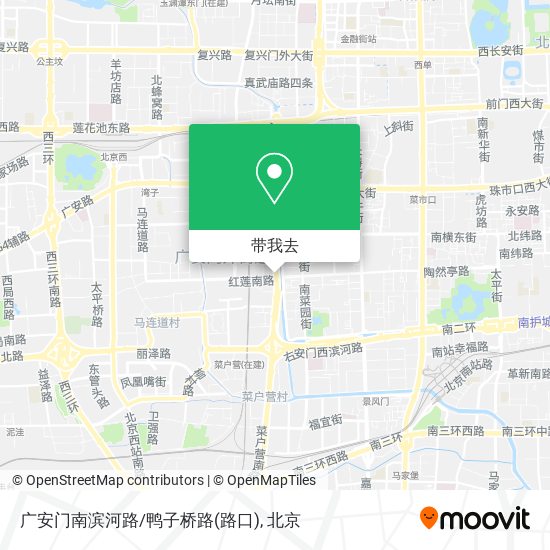 广安门南滨河路/鸭子桥路(路口)地图