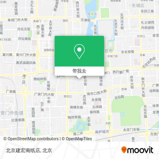 北京建宏南纸店地图