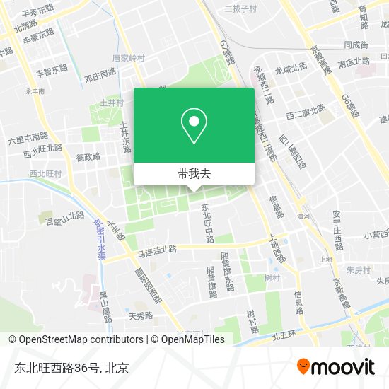 东北旺西路36号地图