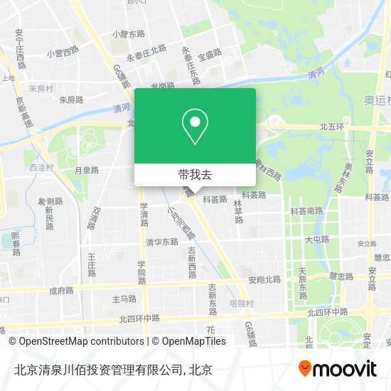 北京清泉川佰投资管理有限公司地图