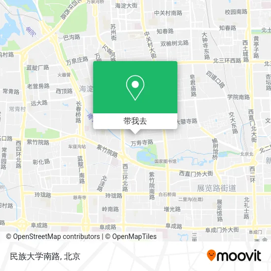 民族大学南路地图