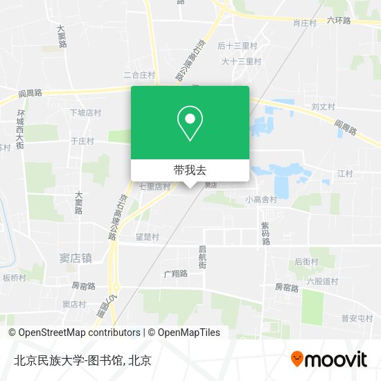 北京民族大学-图书馆地图