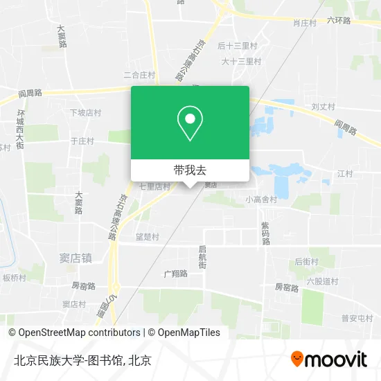北京民族大学-图书馆地图