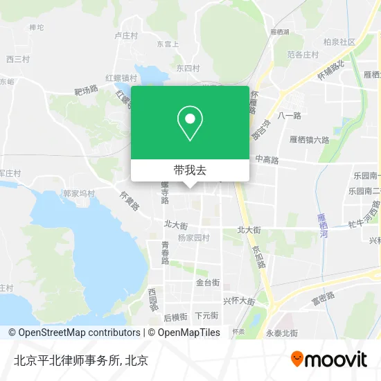北京平北律师事务所地图