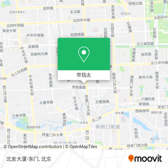 北发大厦-东门地图