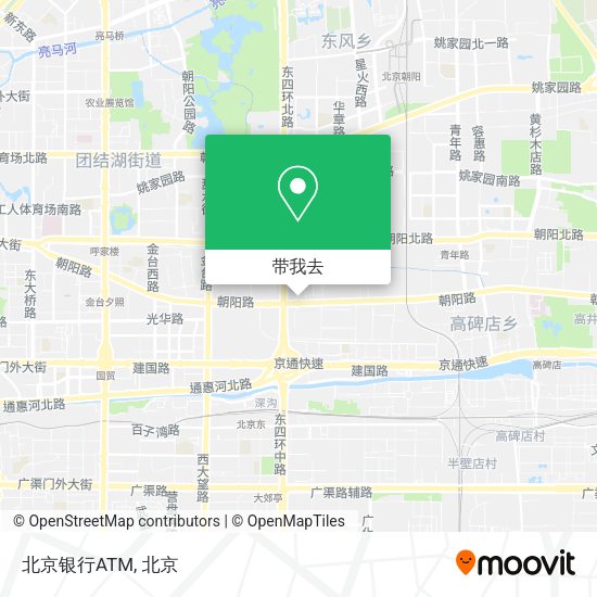 北京银行ATM地图