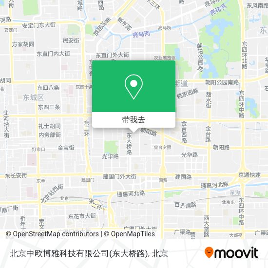 北京中欧博雅科技有限公司(东大桥路)地图