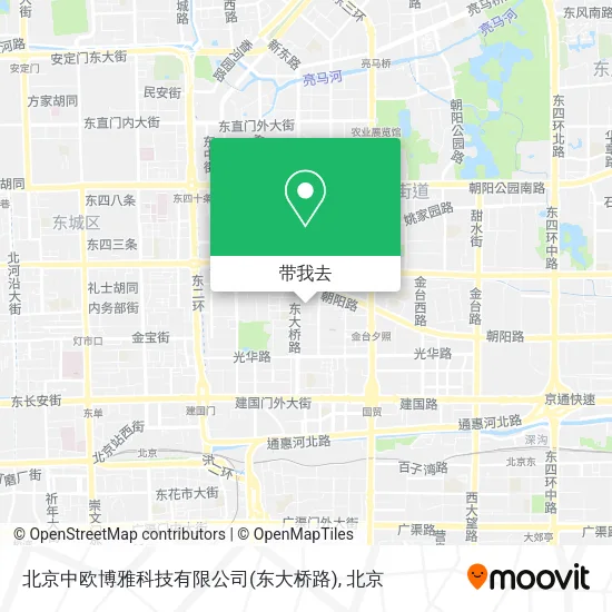 北京中欧博雅科技有限公司(东大桥路)地图