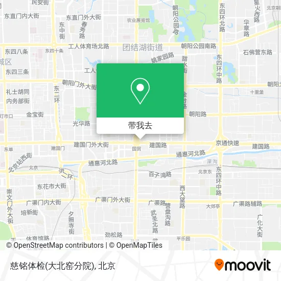 慈铭体检(大北窑分院)地图