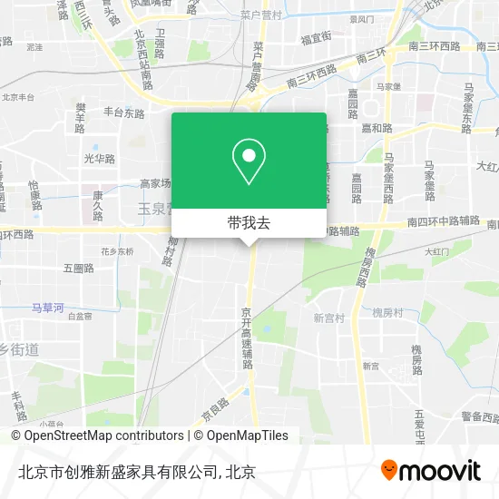 北京市创雅新盛家具有限公司地图