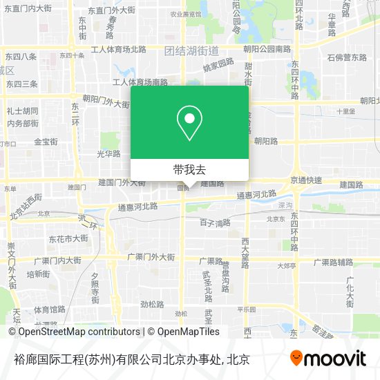 裕廊国际工程(苏州)有限公司北京办事处地图