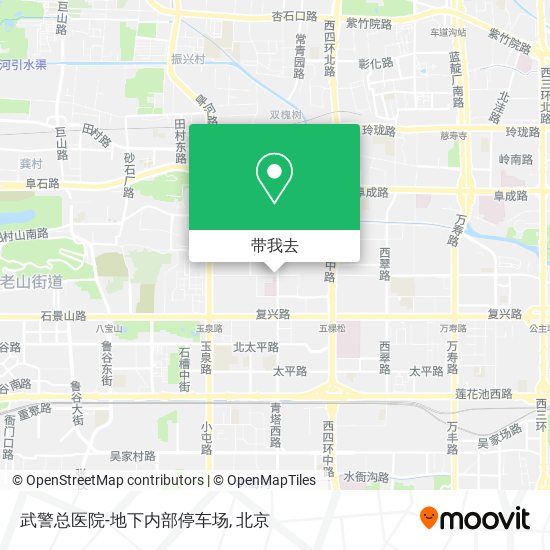 武警总医院-地下内部停车场地图