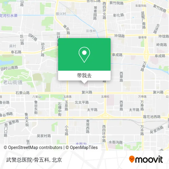 武警总医院-骨五科地图