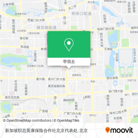 新加坡职总英康保险合作社北京代表处地图