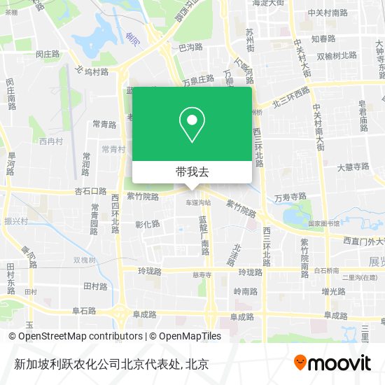 新加坡利跃农化公司北京代表处地图