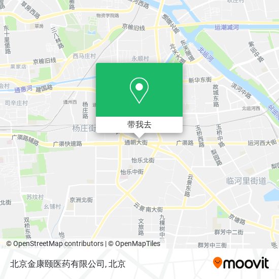北京金康颐医药有限公司地图