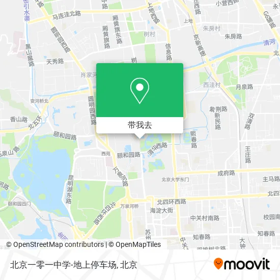 北京一零一中学-地上停车场地图