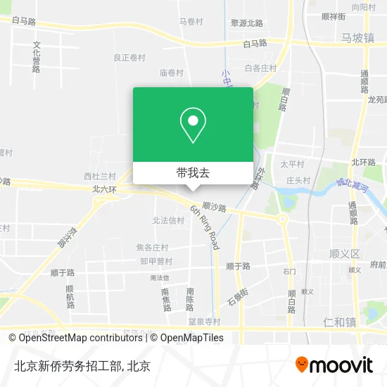 北京新侨劳务招工部地图