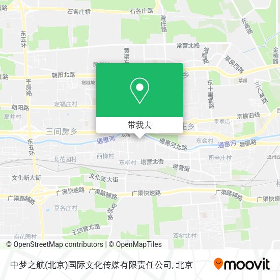 中梦之航(北京)国际文化传媒有限责任公司地图