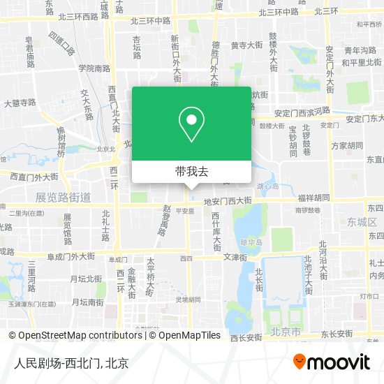 人民剧场-西北门地图