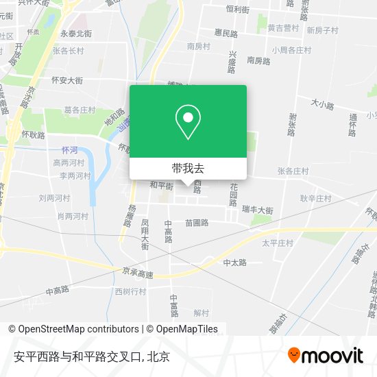安平西路与和平路交叉口地图